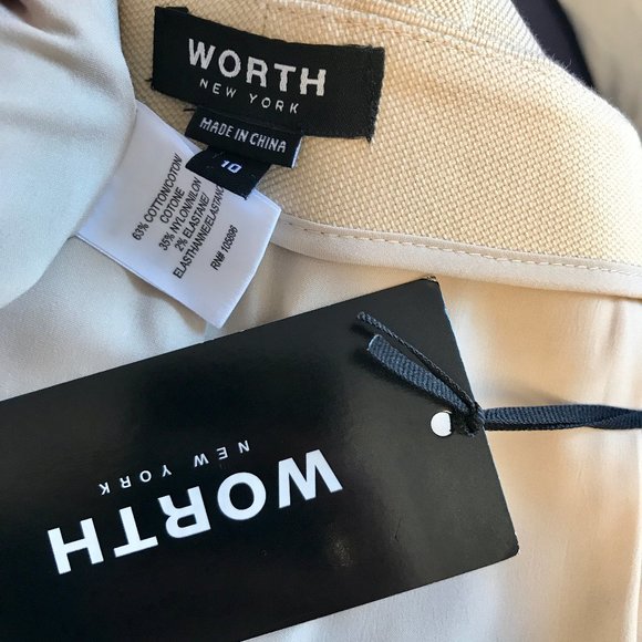 Worth 10 Transitional Zipper Pencil Skirt Tan - Picture 11 of 13